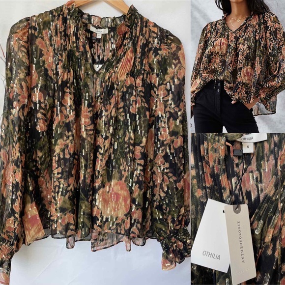 Anthropologie Tops - Anthropologie Evangeline Pintucked Blouse NWT